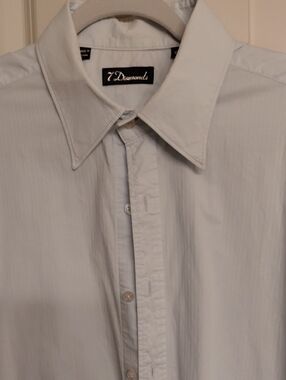 7 Diamonds Men’s Light Blue Button-Up Dress Shirt